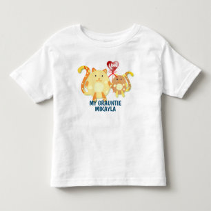 Kätzchen & Herz "Ich Liebe meine Gruntie!" Kleinkind T-shirt