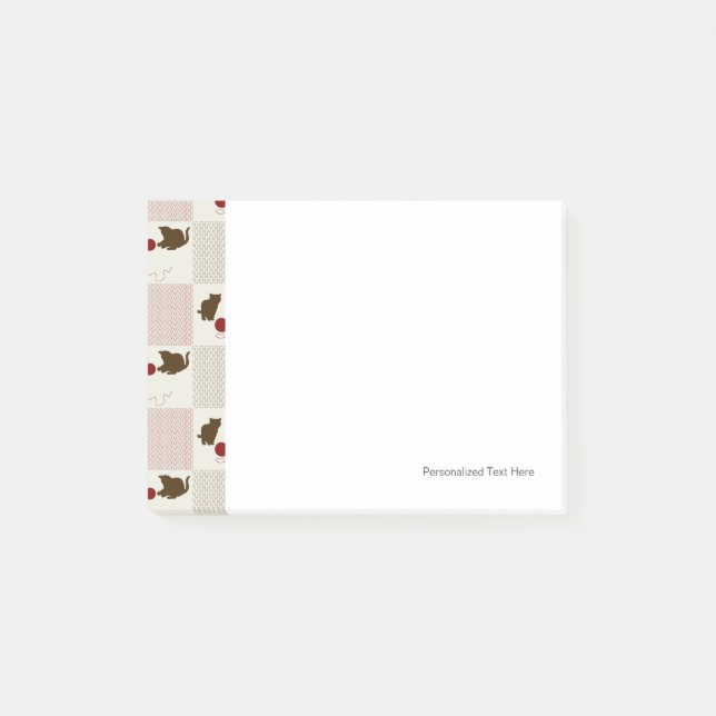 Kätzchen Hintergrund Post-it Klebezettel (Vorderseite)