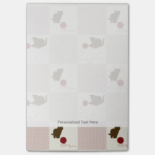 Kätzchen Hintergrund Post-it Klebezettel