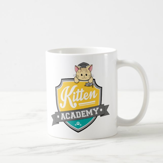 Kätzchen-HochschulWappen-Tasse Kaffeetasse (Rechts)