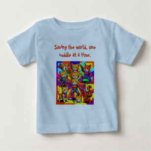 Kätzchen - Hundewelpen Spaß Baumwolle Baby T-shirt