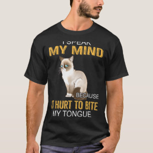 Kätzchen Ich spreche meinen Geist, weil es mir weh T-Shirt