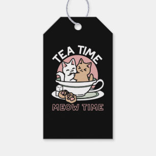 Kätzchen im Pokal knuddeln - Adorable Tea Time Geschenkanhänger