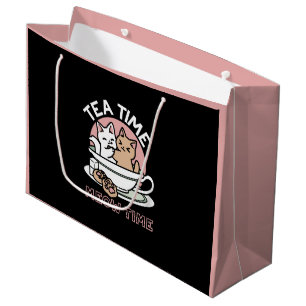 Kätzchen im Pokal knuddeln - Adorable Tea Time Große Geschenktüte