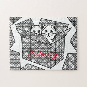 Kätzchen in einer Box mit Thunder_Cove