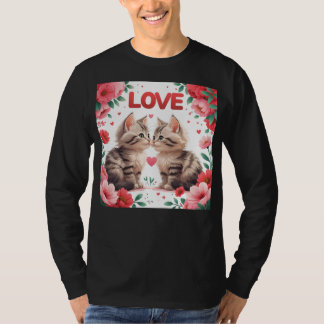 Kätzchen in Liebe eine süße Liebe T-Shirt