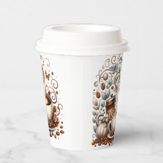 Kätzchen Kaffee Kaffee Cup Whimsikkatze Pappbecher