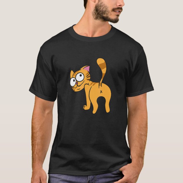 Kätzchen Katzenarsch 1 T-Shirt (Vorderseite)