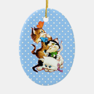Kätzchen Keramik Ornament