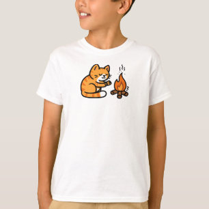 Kätzchen Lagerfeuer T-Shirt