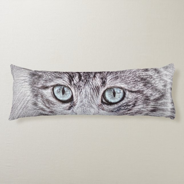 Kätzchen Liebe Niedliche Katzenkatze mit leuchtend Seitenschläferkissen (Vorderseite)