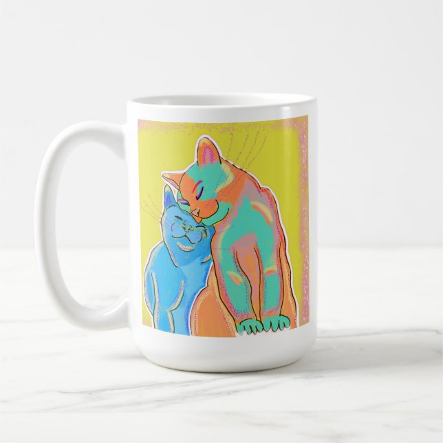 Kätzchen-Liebe-Tasse Kaffeetasse (Links)