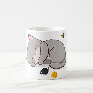 Kätzchen, Maus und Käse Kaffeetasse