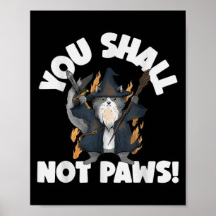 Kätzchen-Miau-Parodie-Film Lustiger Katzenzauberer Poster