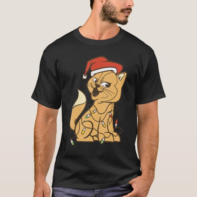Kätzchen mit ihren Feenlampen T-Shirt (Vorderseite)