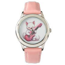 Kätzchen spielt Gitarre