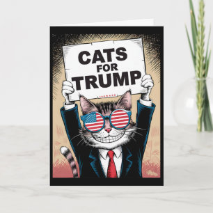 Kätzchen Und Enten Für Trump Vance 2024 Katzen Für Karte