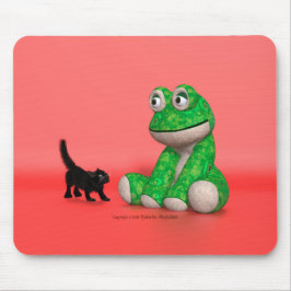 Kätzchen und Faulenzermücke Mousepad