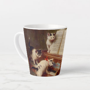 Kätzchen und Klavier Milchtasse
