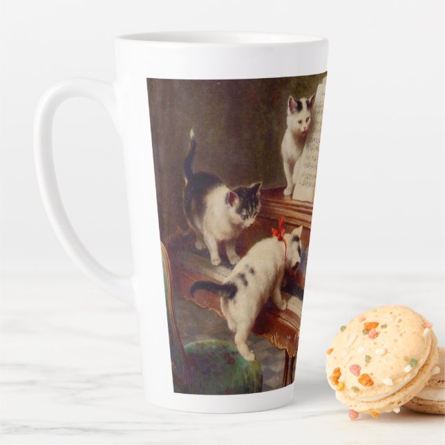 Kätzchen und Klavier Milchtasse (Beispiel)