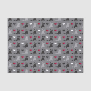 Kätzchen- und Mäusemuster Seidenpapier