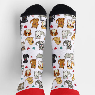 Kätzchen und Puppen Crew Socken