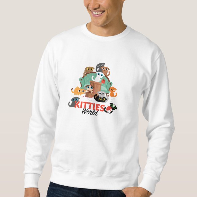 Kätzchen Welt Sweatshirt (Vorderseite)