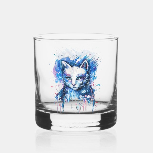 Kätzchen Whiskyglas (Vorderseite)