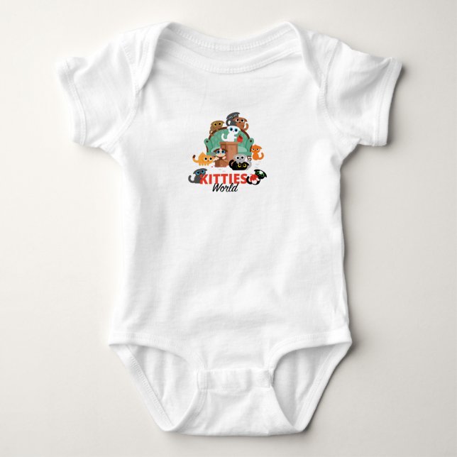 Kätzchen World Baby Strampler (Vorderseite)