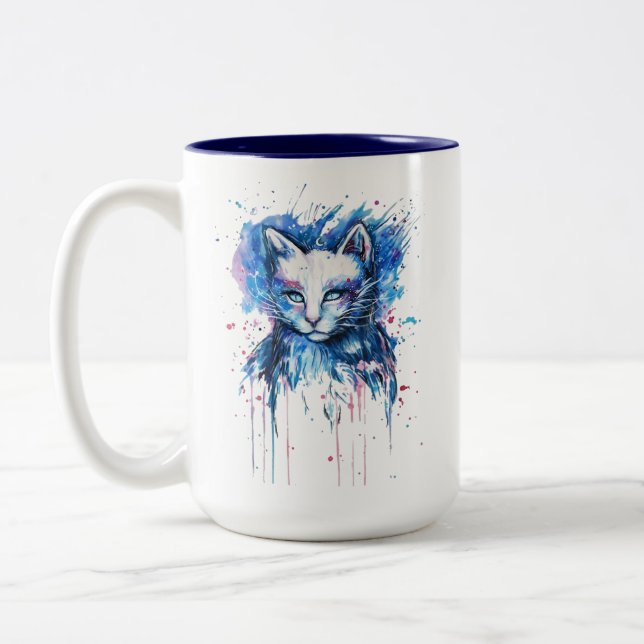 Kätzchen Zweifarbige Tasse (Links)