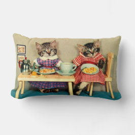 Kätzchenfrühstück Lendenkissen