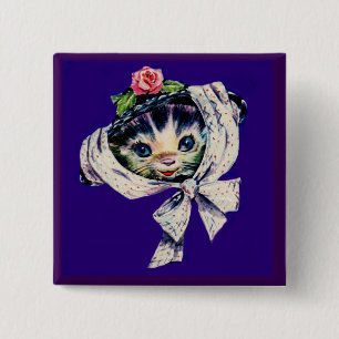 Kätzchenkatze in einem Kätzchen Button