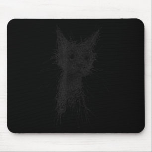 Kätzchenliebhaber Abstrakte Kritzelkunst Süße Katz Mousepad