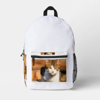 Katze 11 bedruckter rucksack