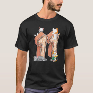 Katze 11. Geburtstagsfeier Elf 11 Jahre alte Katze T-Shirt