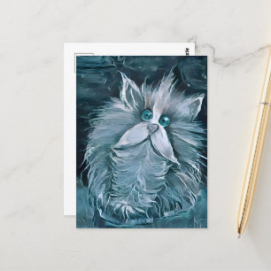 Katze 1 - Anstacheln Postkarte
