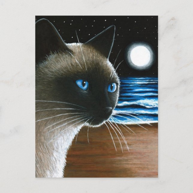 Katze 396 Siamesen Postkarte (Vorderseite)