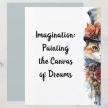 Katze 3 Kätzchen mit Rose Aquarell