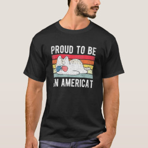 Katze 4. Juli Meowica Merica Men Usa American Fl T-Shirt