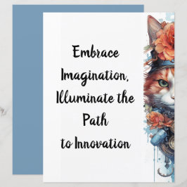 Katze 4 Kitten mit Rose Aquarell