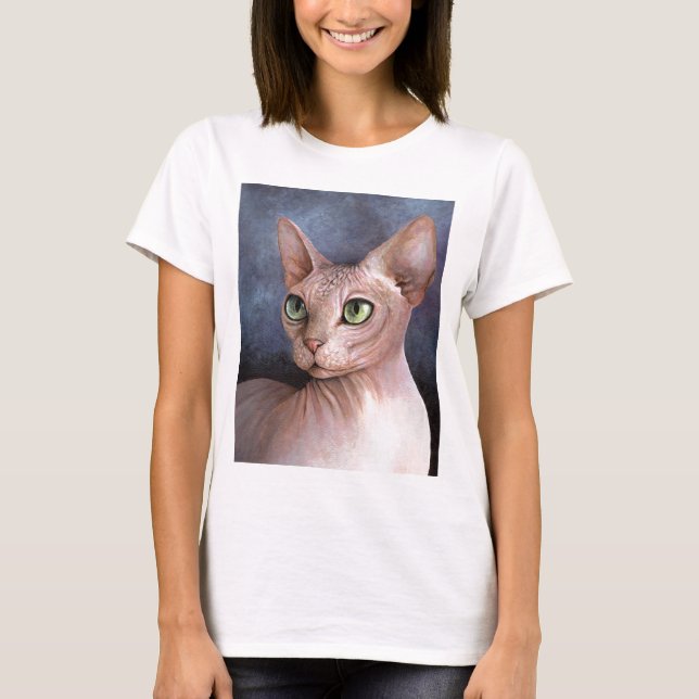 Katze 578 Sphynx T-Shirt (Vorderseite)