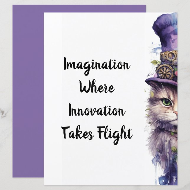 Katze 5 Advent Lila Holiday Kitten (Vorne/Hinten)