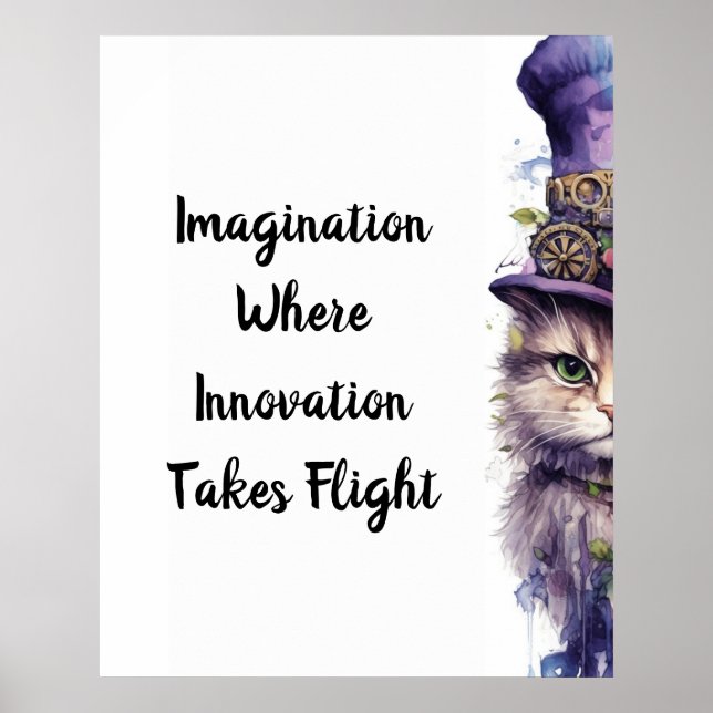 Katze 5 Advent Lila Holiday Kitten Poster (Vorne)