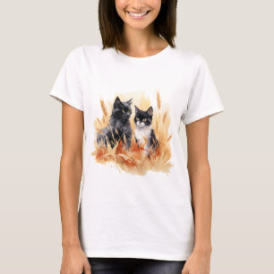 Katze 5 im Herbst-T-Shirt T-Shirt