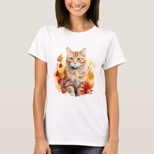 Katze 7 im Herbst T - Shirt