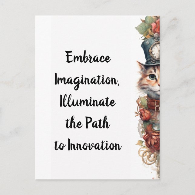 Katze 7 Weihnachtskitt Postkarte (Vorderseite)