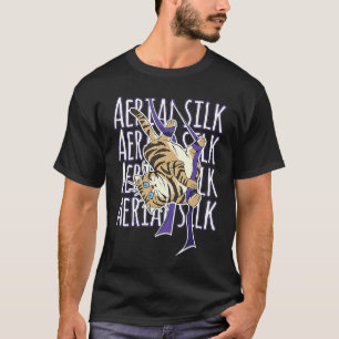 Katze Aerial Seide Tänzerin Aerialistin Luft-Yoga T-Shirt