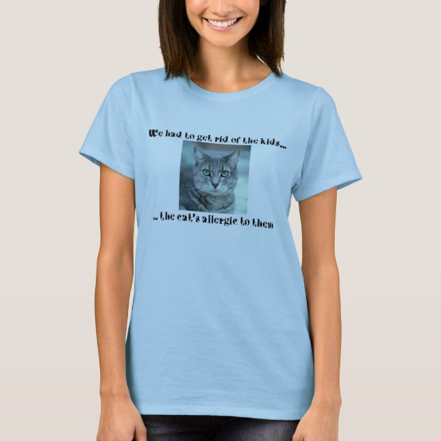 Katze allergisch T-Shirt (Vorderseite)