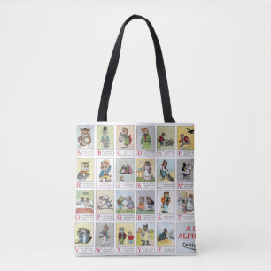 Katze Alphabet, Louis Wain Tasche