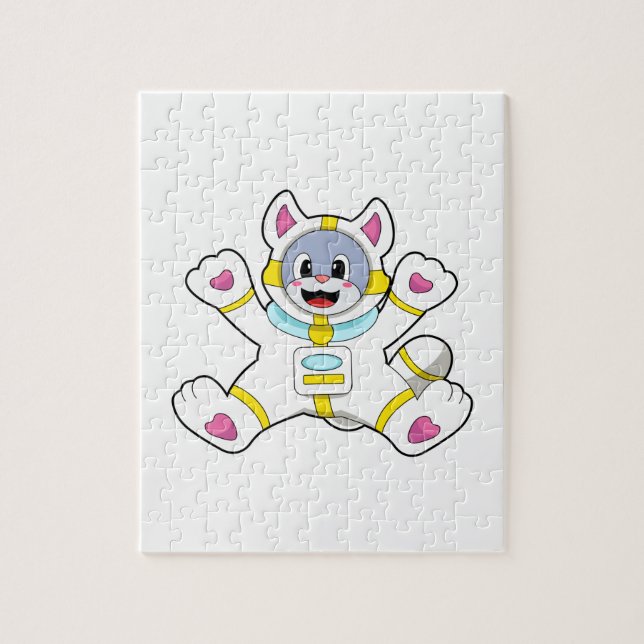 Katze als Astronaut in Kostüme (Vertikal)